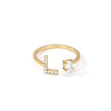 Load image into Gallery viewer, Initial Diamond Ring
