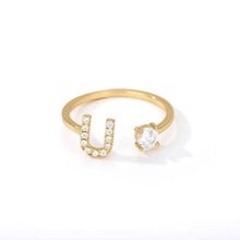 Load image into Gallery viewer, Initial Diamond Ring