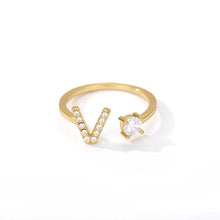 Load image into Gallery viewer, Initial Diamond Ring