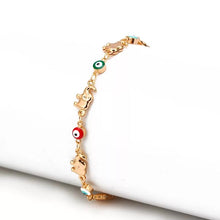 Load image into Gallery viewer, Elephant Evil Eye Bracelet