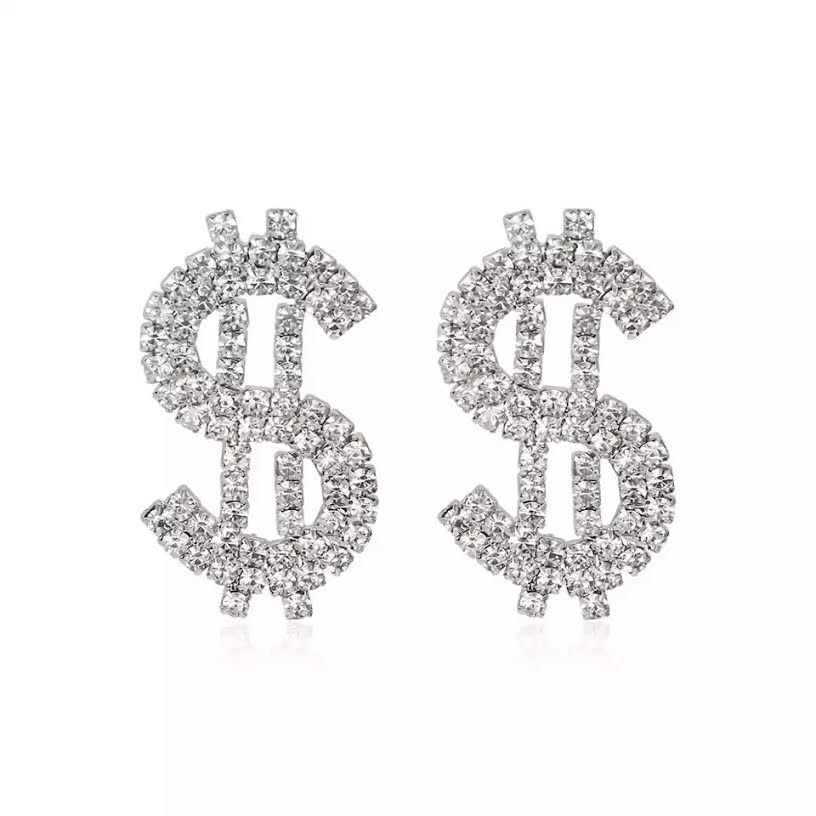 Dollar Sign Earrings