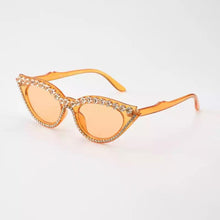 Load image into Gallery viewer, Cat Eye Diamond Sunglasses
